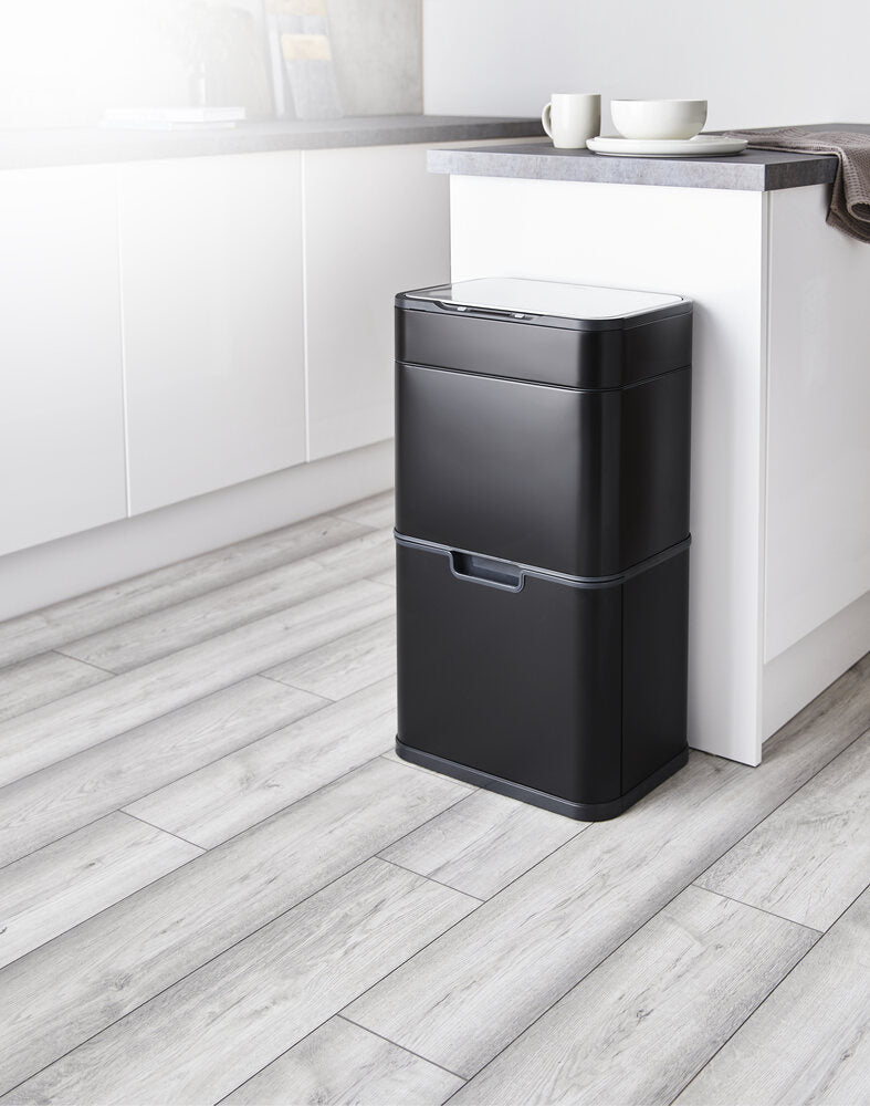 Tower 50L Ozone Recycling Sensor Bin - Black