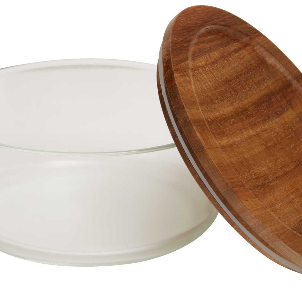 Freska Glass Container with Acacia Lid 850ml