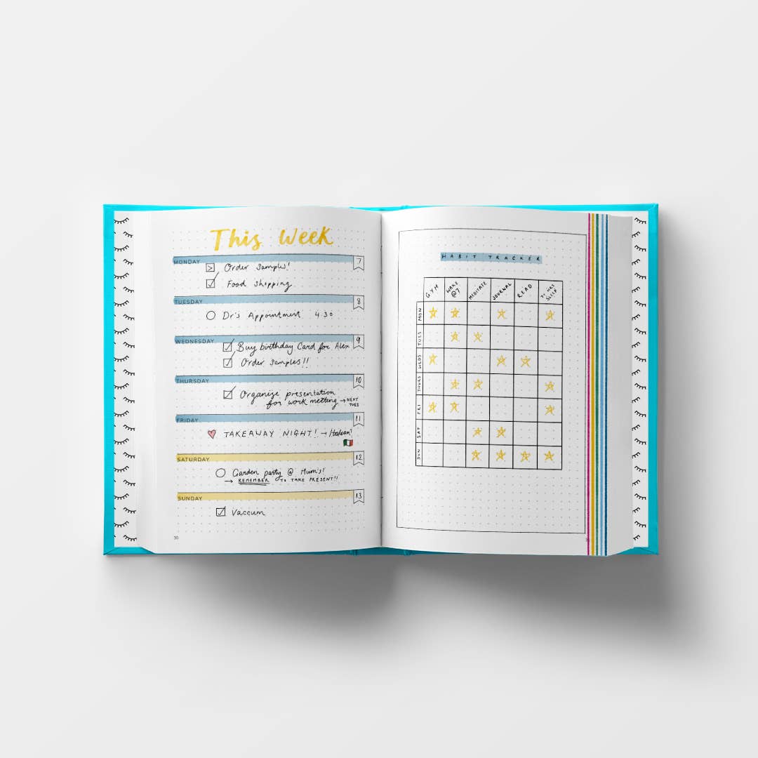 The Positive Bullet Diary | Undated Diary and Bullet Journal