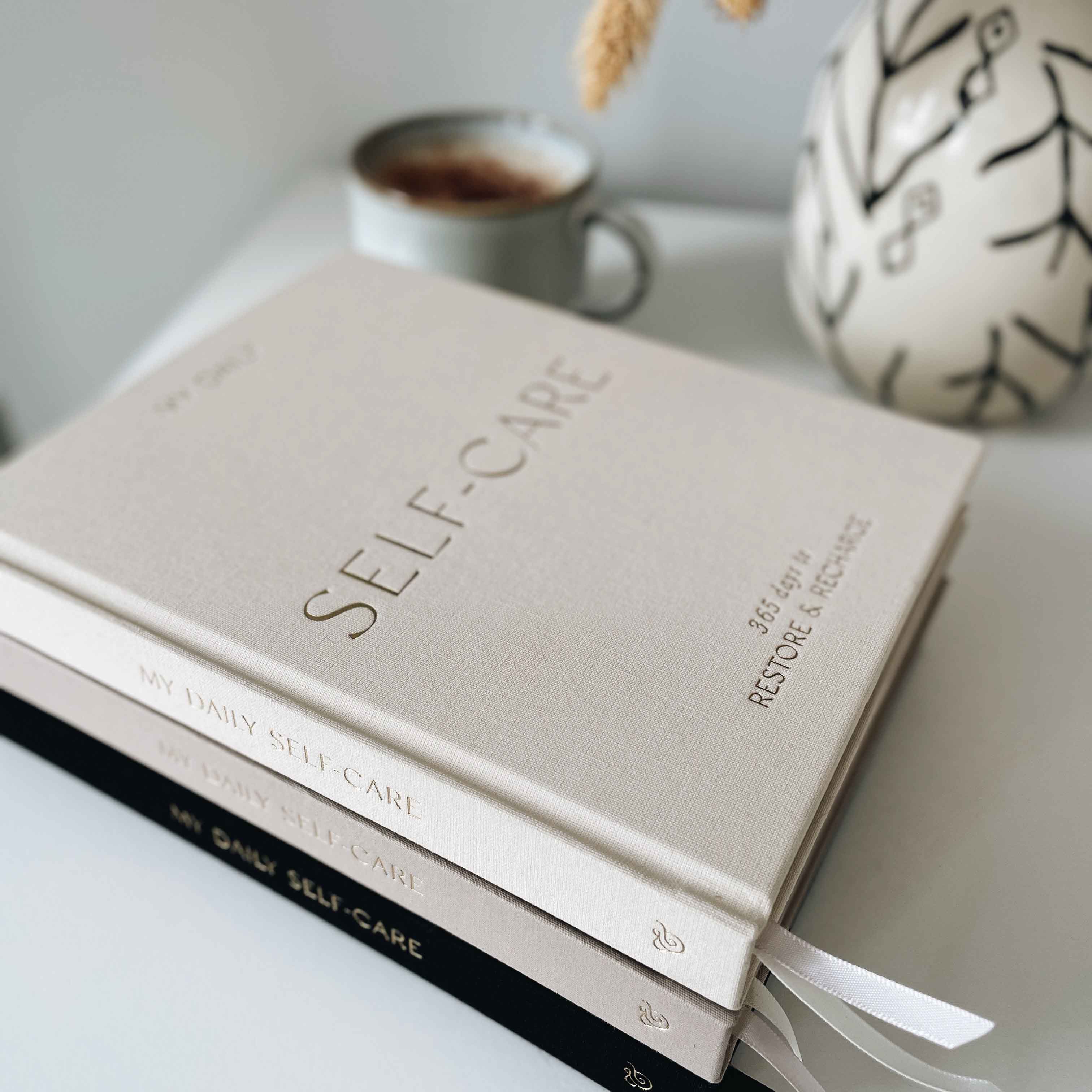 My Daily Self-Care Reflection and Gratitude Journal (Almond)