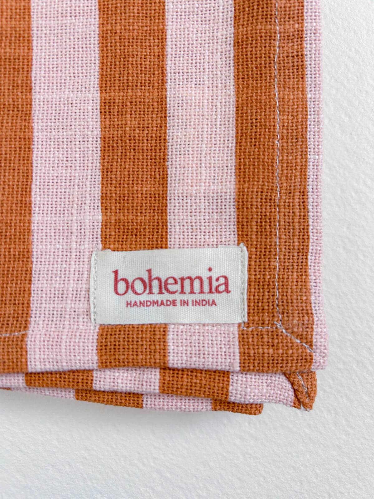 Jaipur Stripe Tea Towel, Pink City