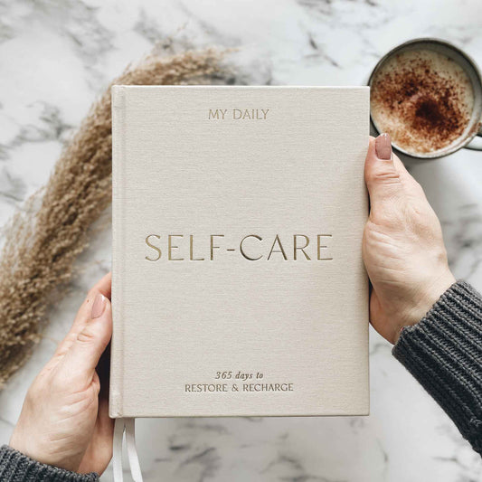 My Daily Self-Care Reflection and Gratitude Journal (Almond)