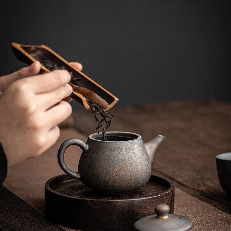 Gohobi Ceramic Metallic Glaze Teapot