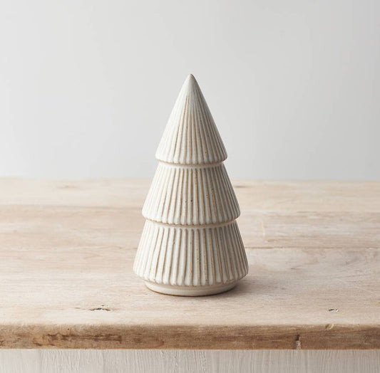 Stripe Natural Tree Ornament, 15.5cm