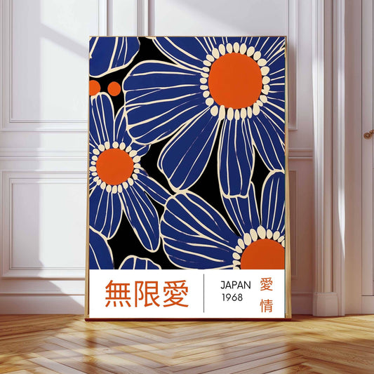 Japanese Flowers Art Print