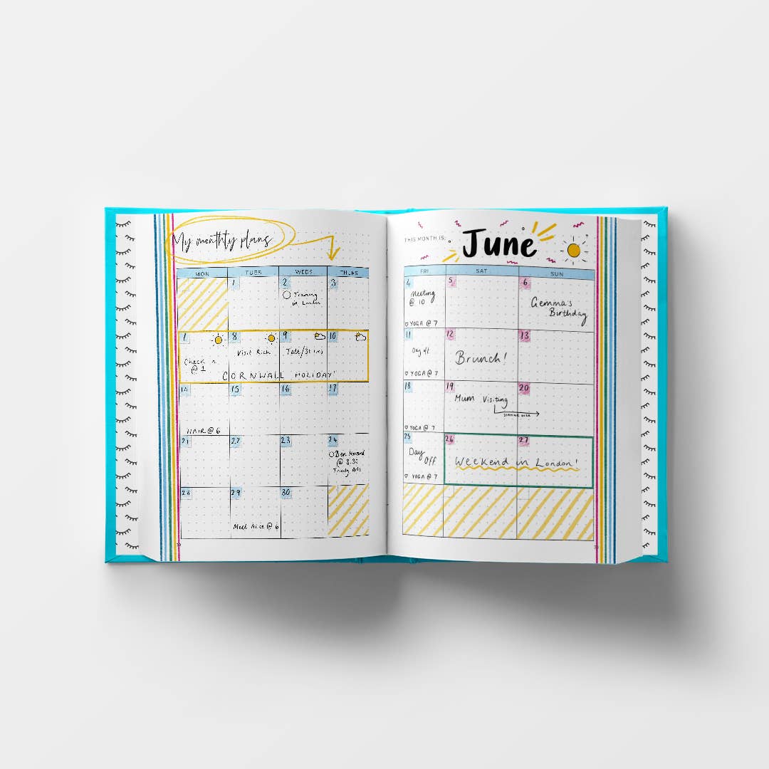 The Positive Bullet Diary | Undated Diary and Bullet Journal