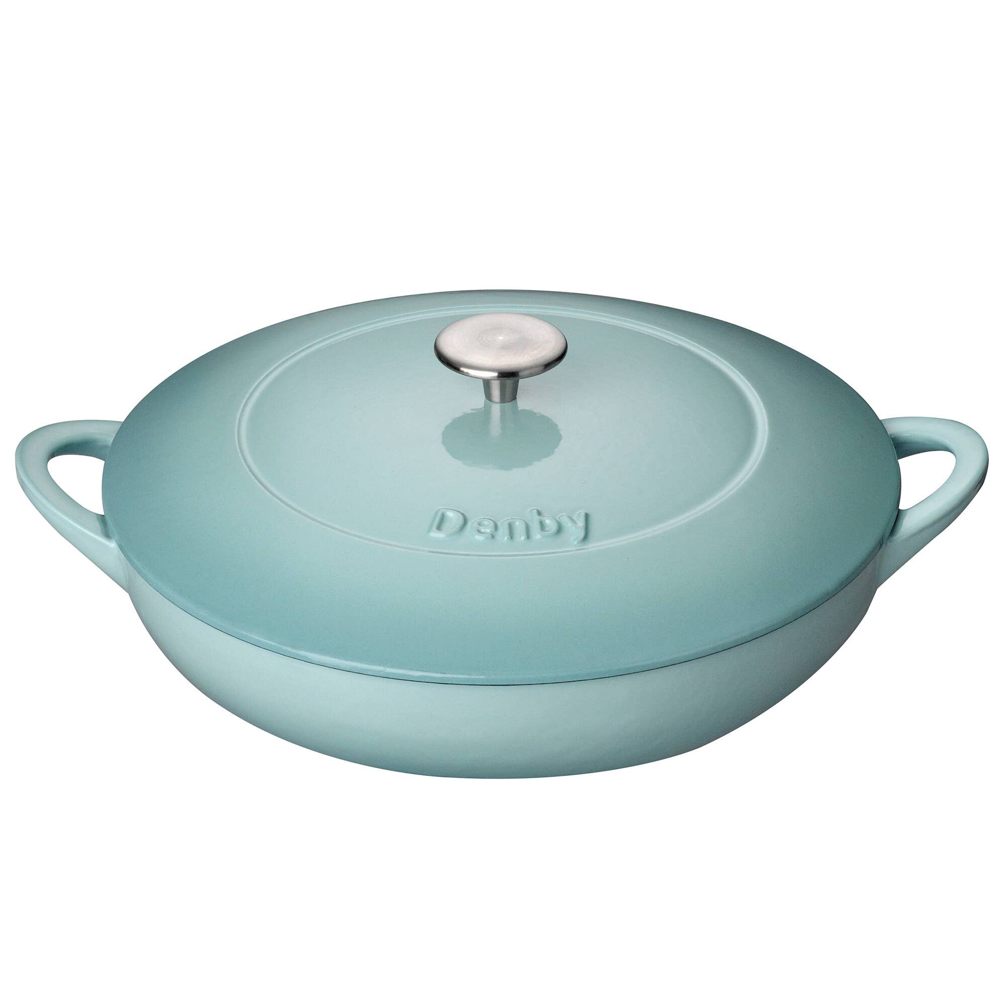 Denby Pavilion Cast Iron 30cm Shallow Casserole Dish