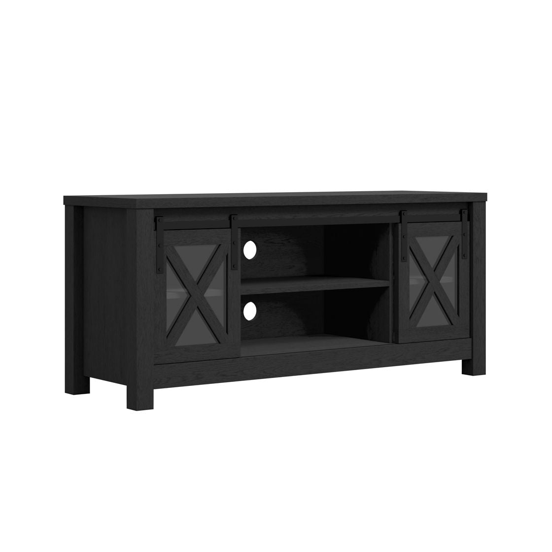 Clover Media Unit Matte Black/Glass