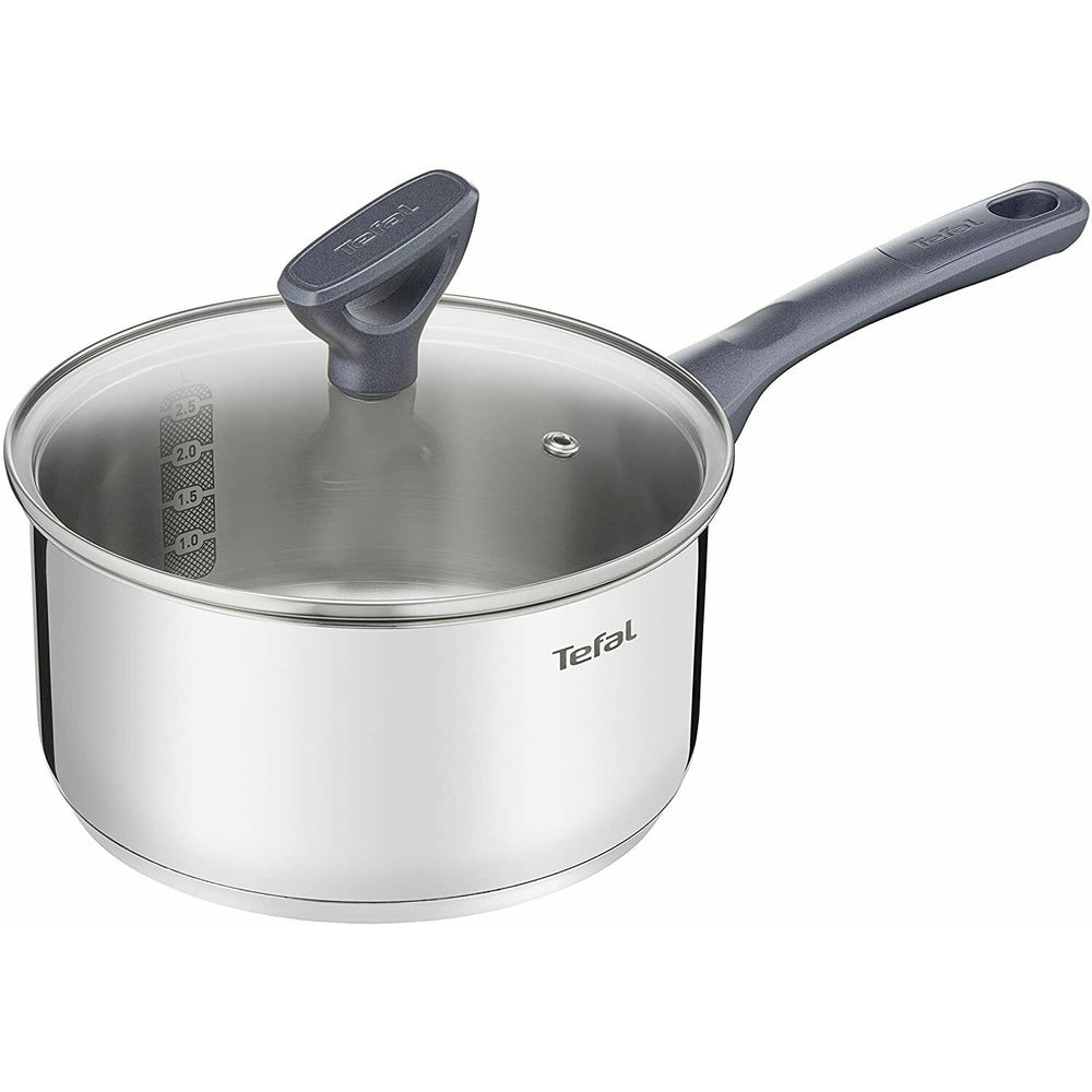 Tefal Primary Stainless Steel 3 Piece Saucepan Set
