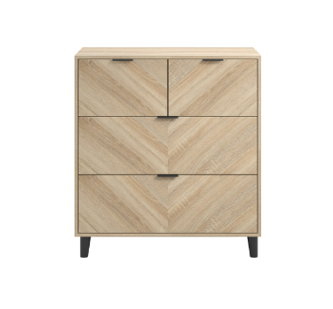 Stockholm Chevron 4-Drawer Chest