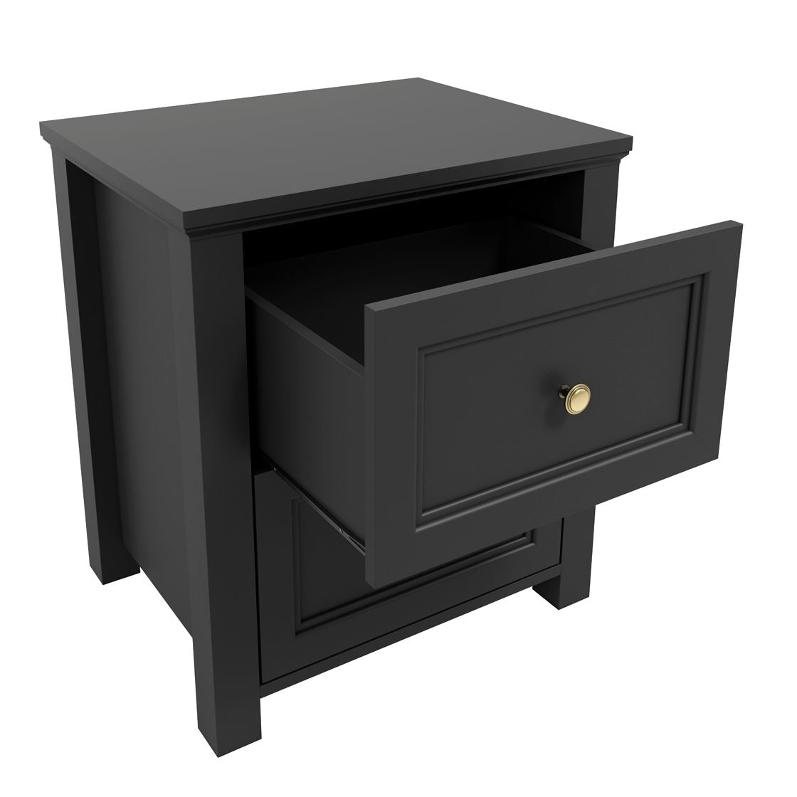 Ives Bedside Cabinet Black