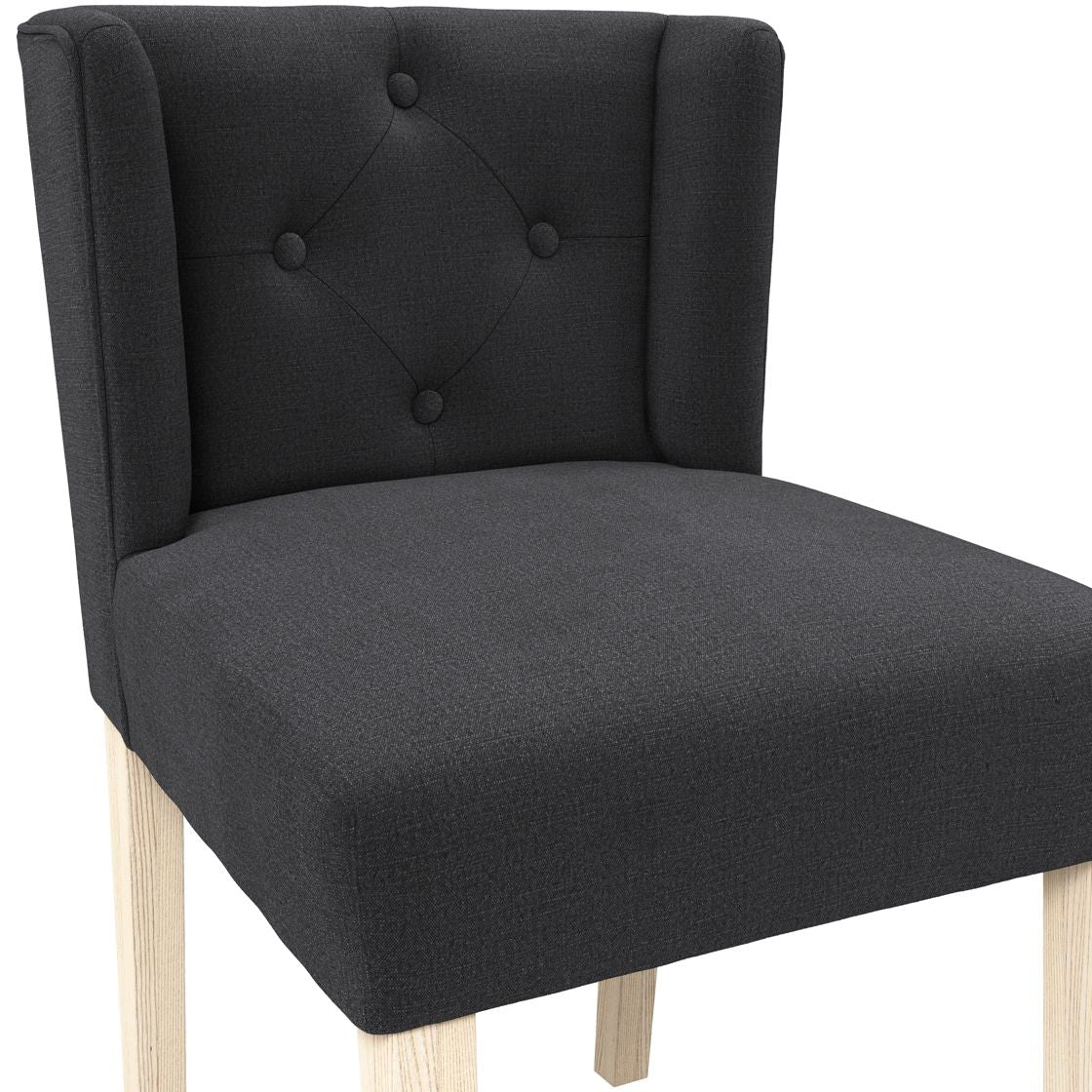 Shay Winged Dining Chair without Arms Anthracite
