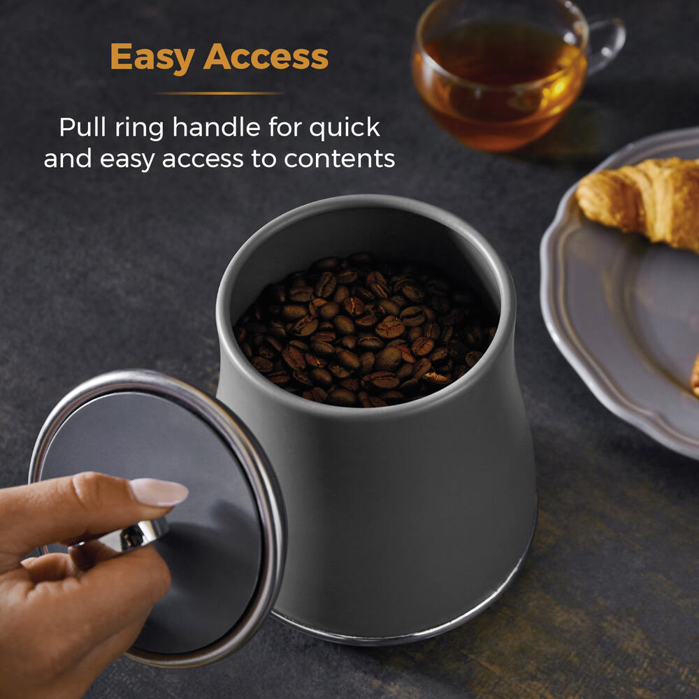 Tower Renaissance Retro 3 Piece Canister Set- Grey