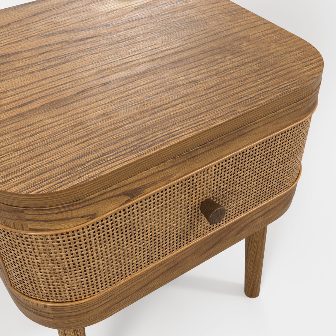 Callie Bedside Cabinet Smoked