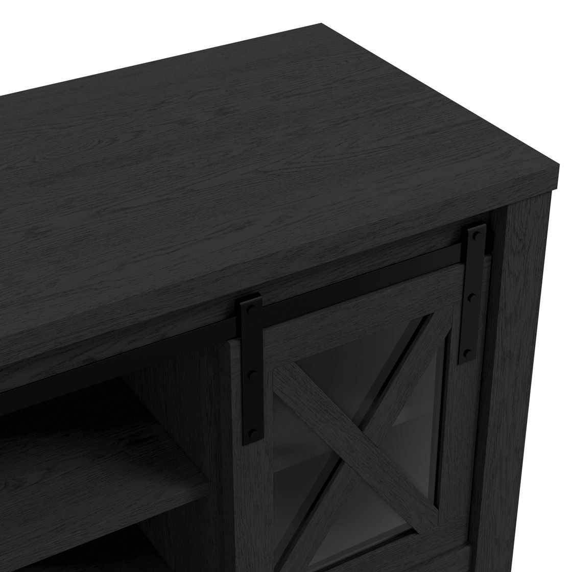 Clover Media Unit Matte Black/Glass