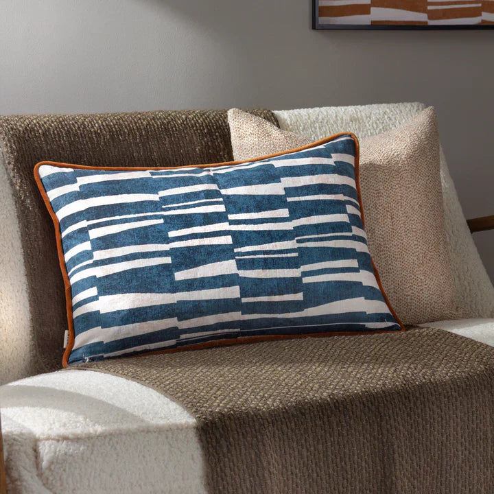 Piper Abstract Cushion Cover Dusk/Bronze
