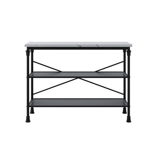 Fairmont Console Table Black Marble