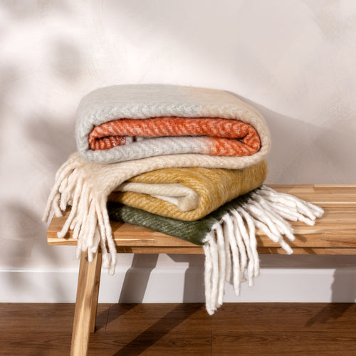 Rawton Ombre Throw Brick/Flint