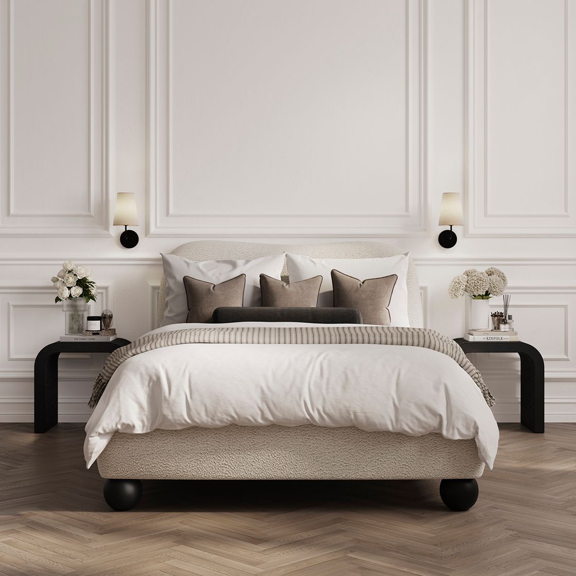 Inari Bedframe King Size Ivory