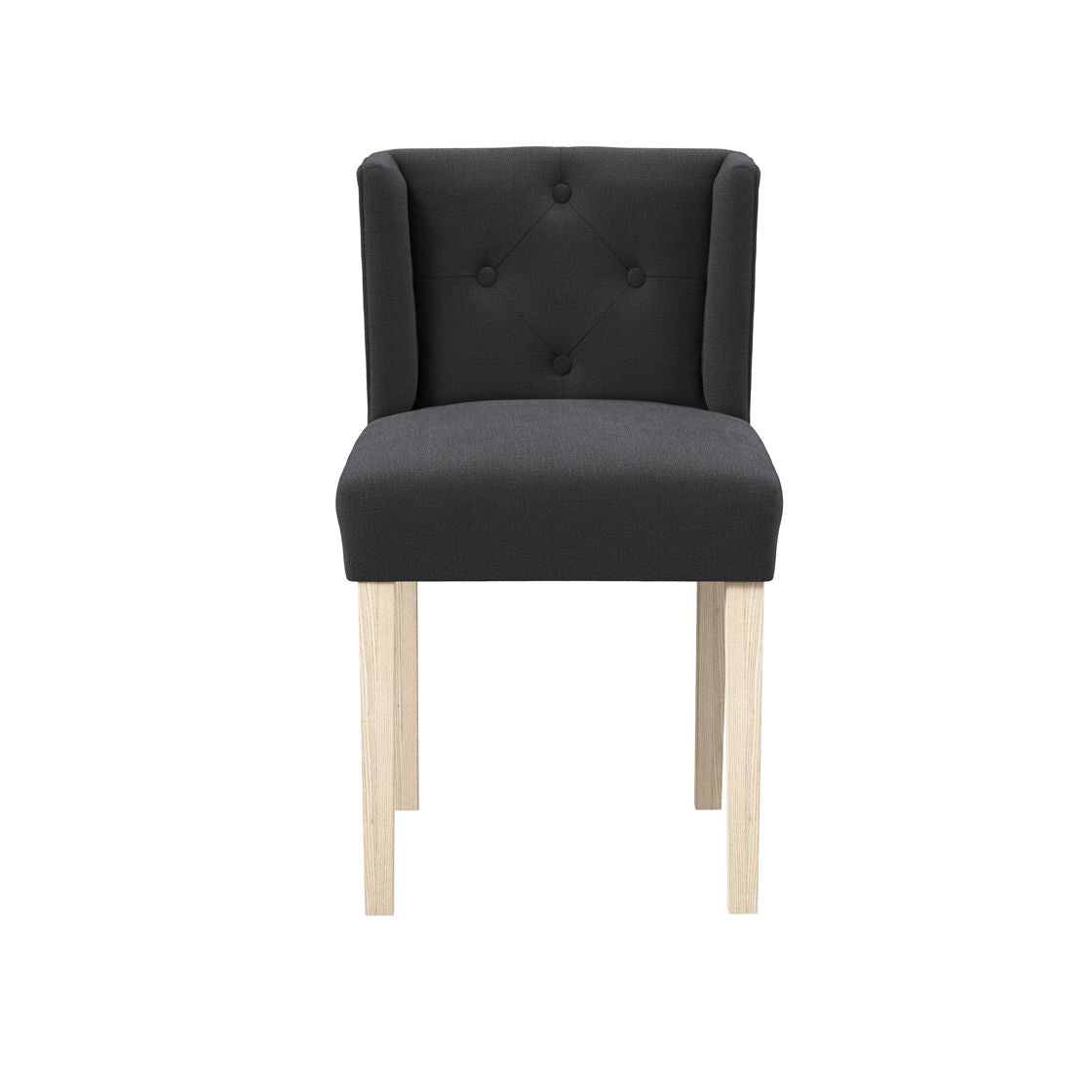 Shay Winged Dining Chair without Arms Anthracite