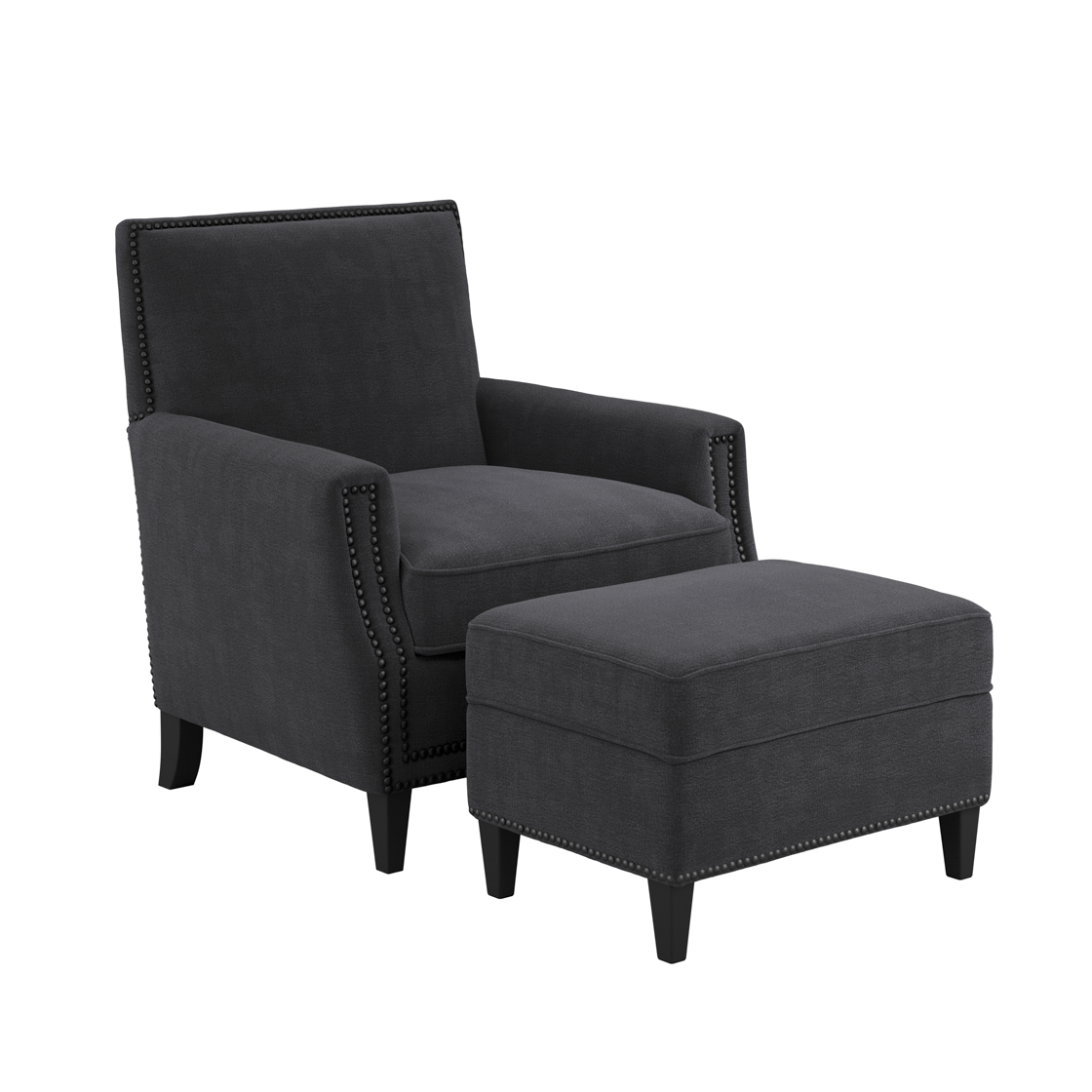 Atticus Footstool Anthracite