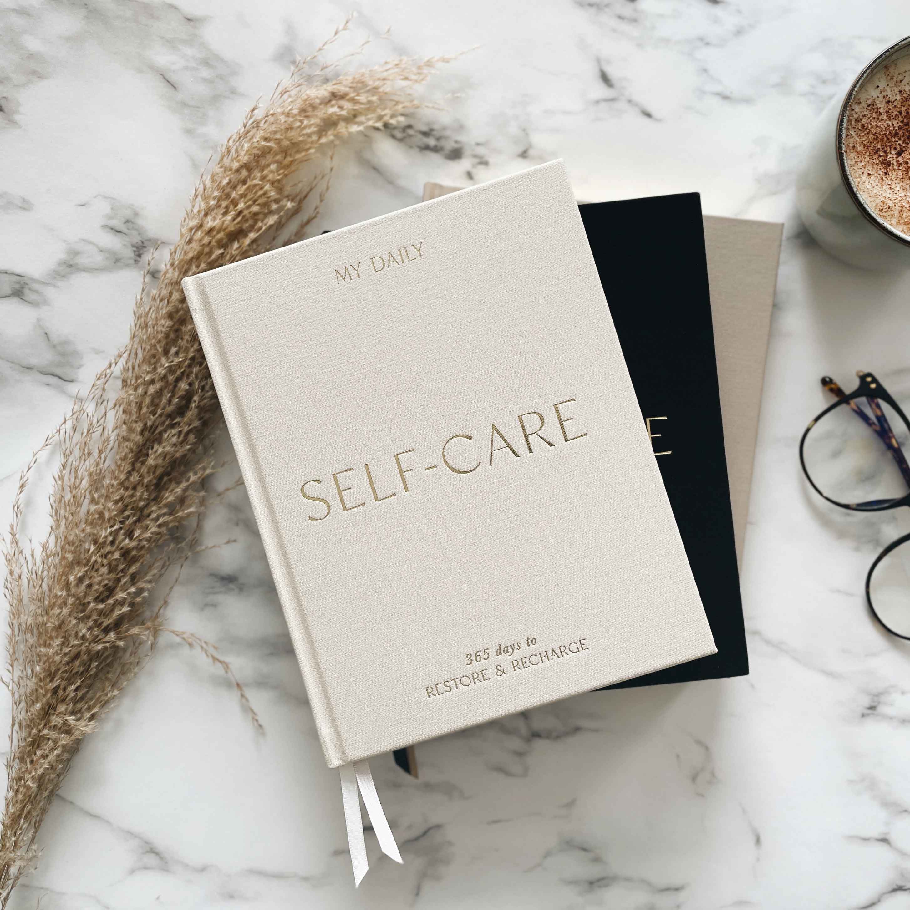 My Daily Self-Care Reflection and Gratitude Journal (Almond)