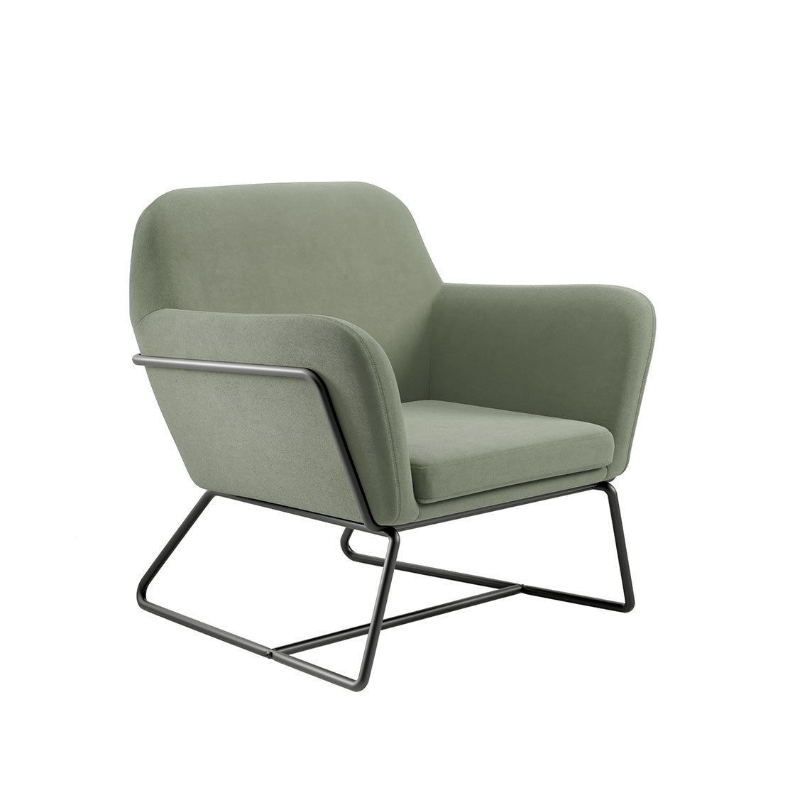 Charles Armchair Sage Velvet