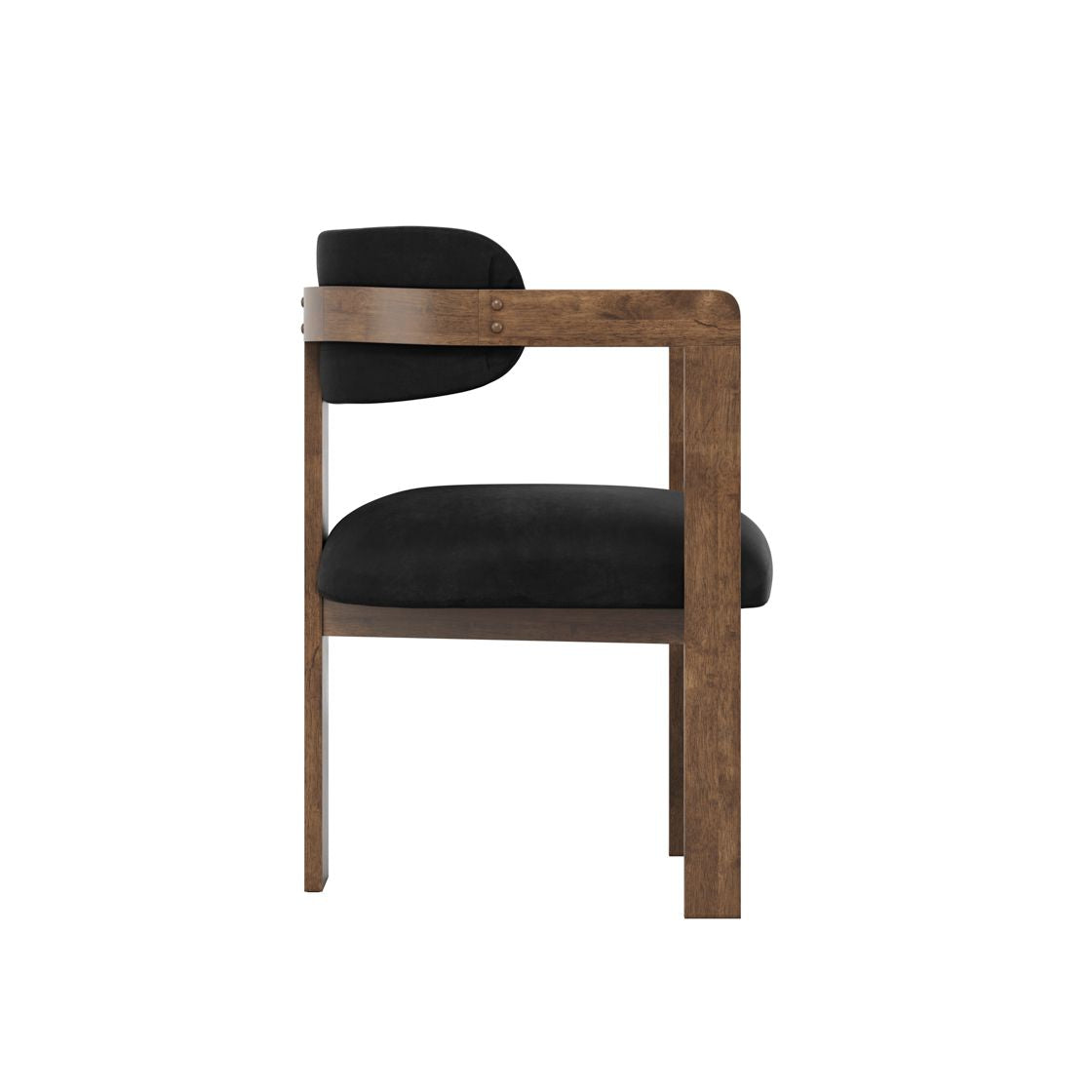 Mai Dining Chair Black/Walnut