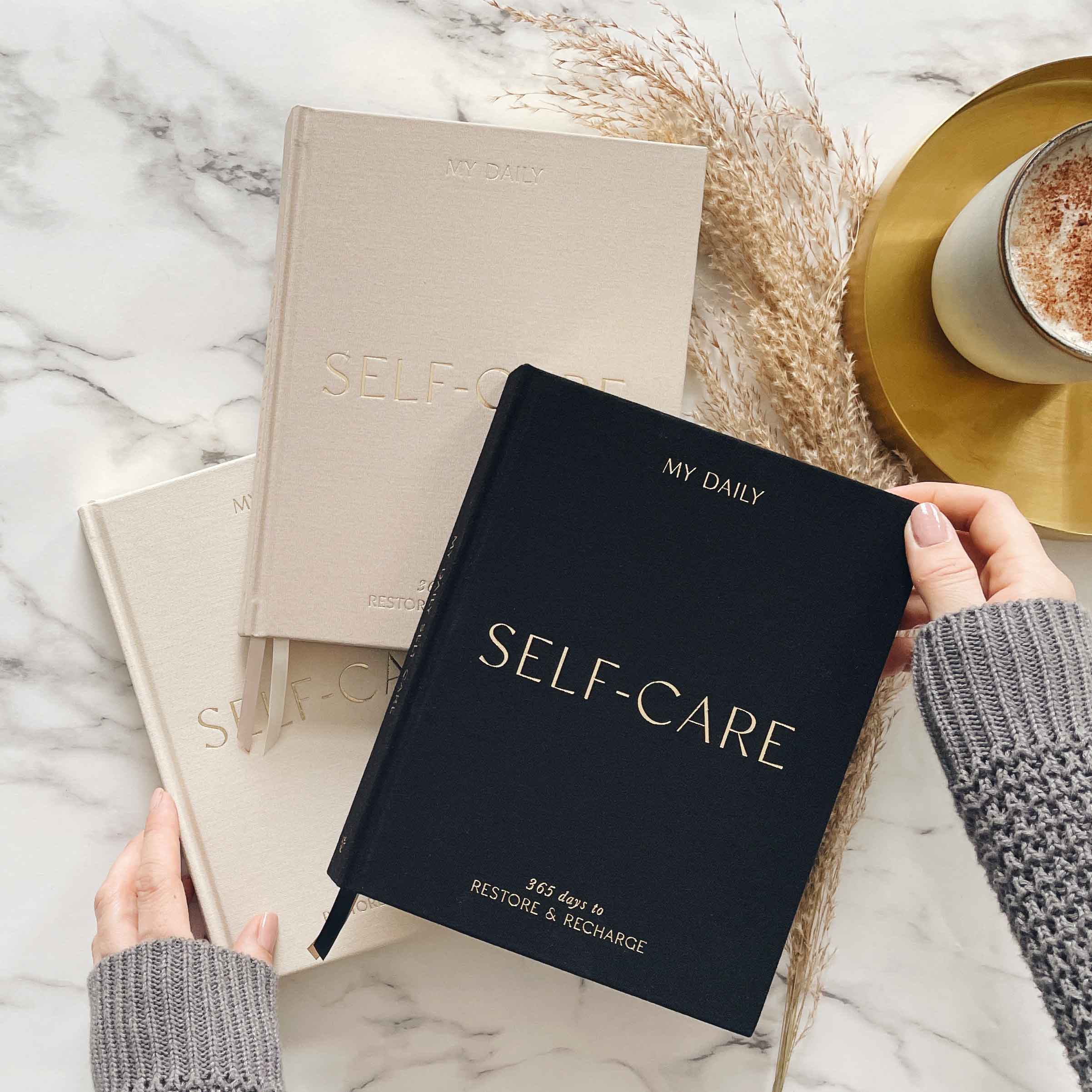 My Daily Self-Care Reflection and Gratitude Journal (Almond)