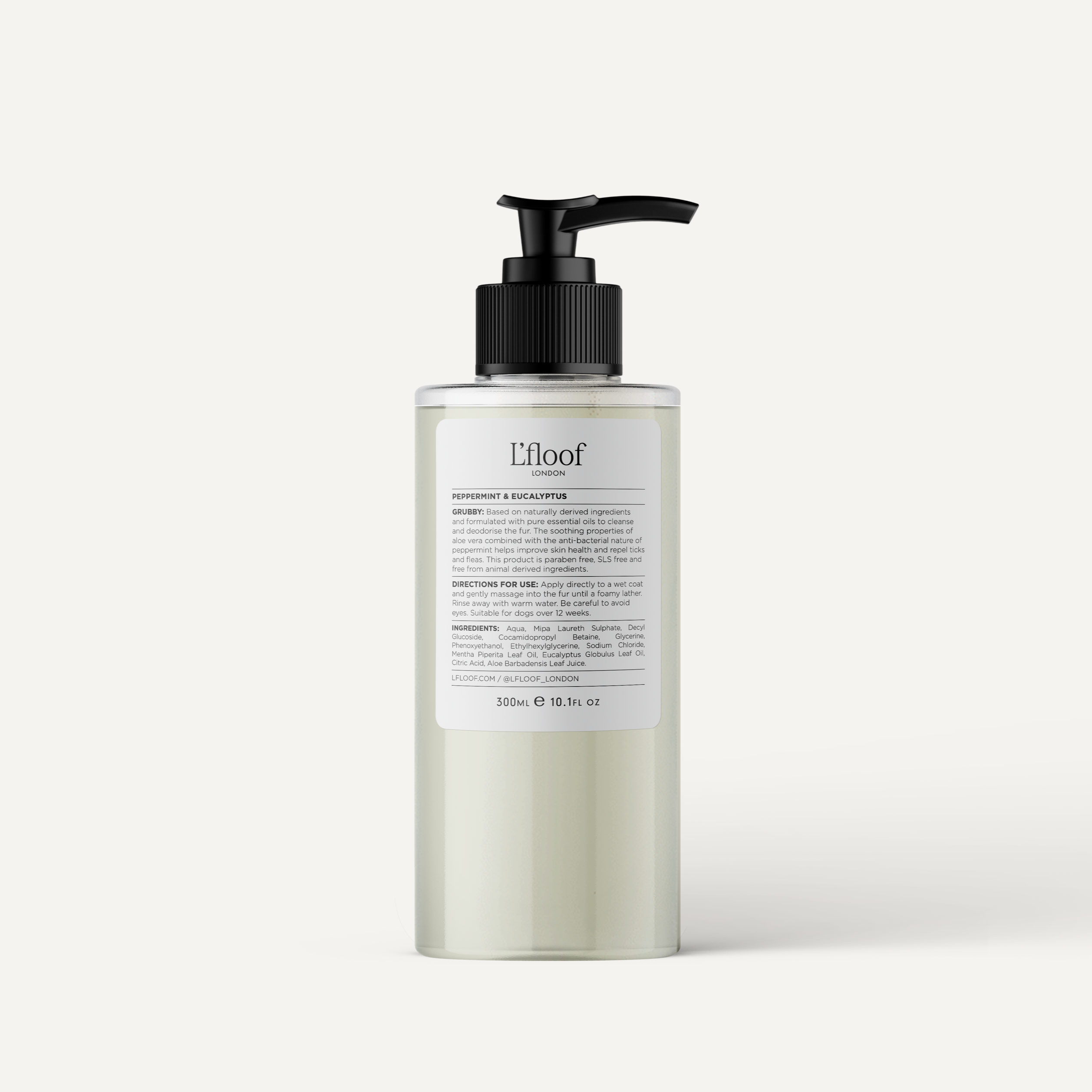 Natural Dog Shampoo - Peppermint/Eucalyptus - 300ml L'floof