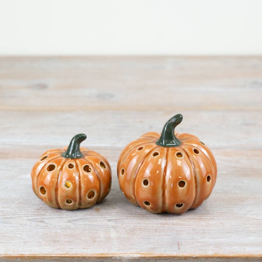 LED Pumpkin Ornament , 10cm