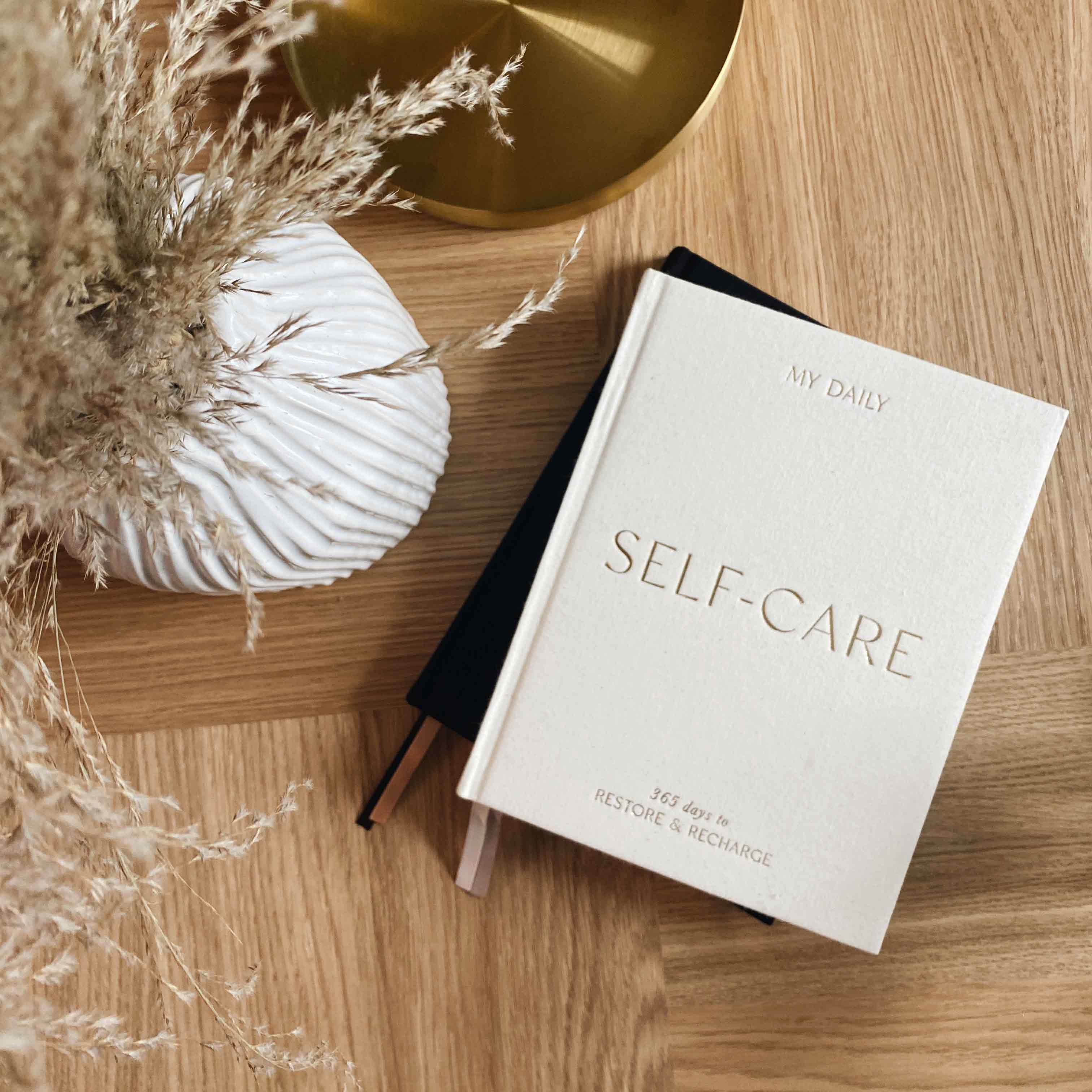 My Daily Self-Care Reflection and Gratitude Journal (Almond)