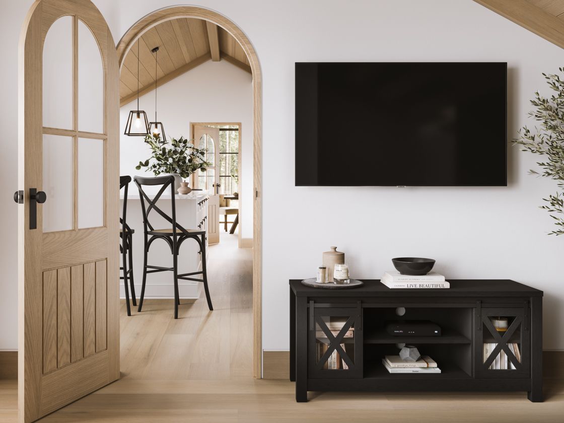 Clover Media Unit Matte Black/Glass