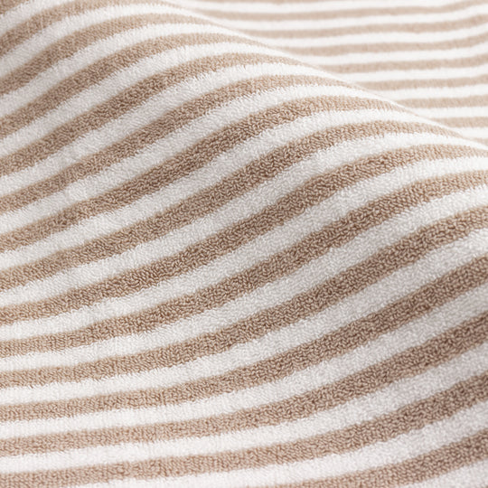 Hebden Striped Cotton Hand Towel Natural