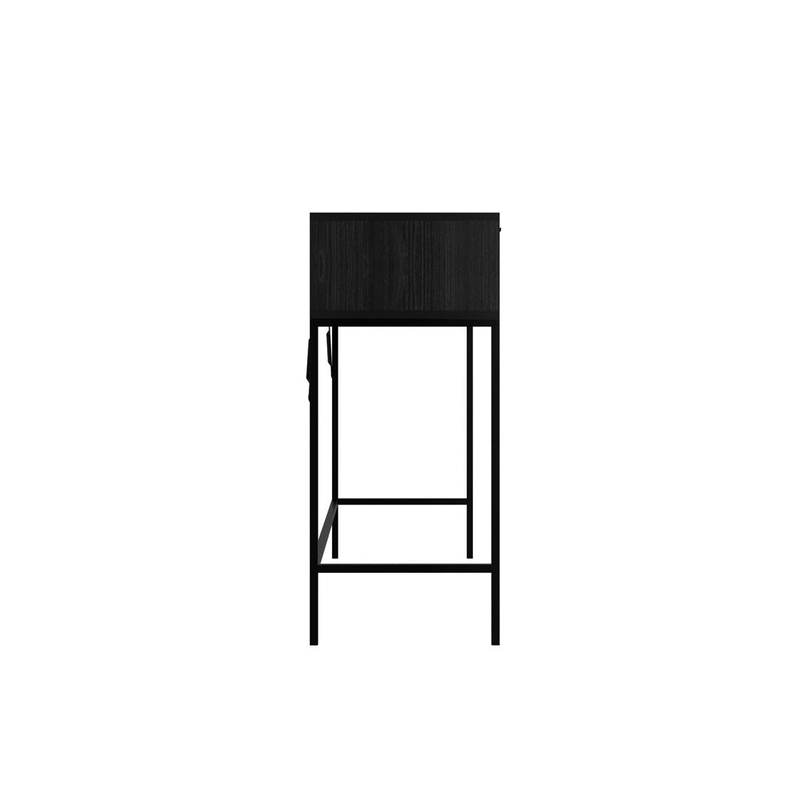 Lincoln Console Table Black Matte/Reed