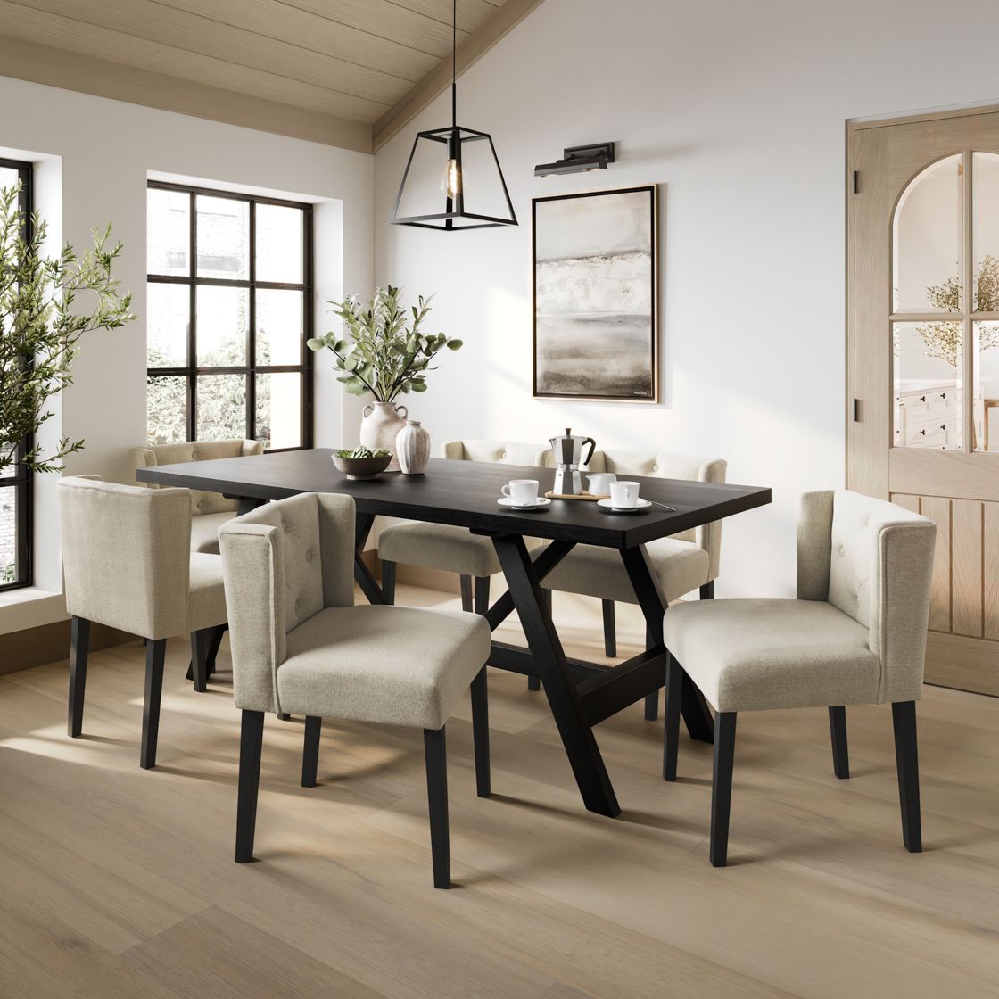 Nantucket Dining Table Matte Black