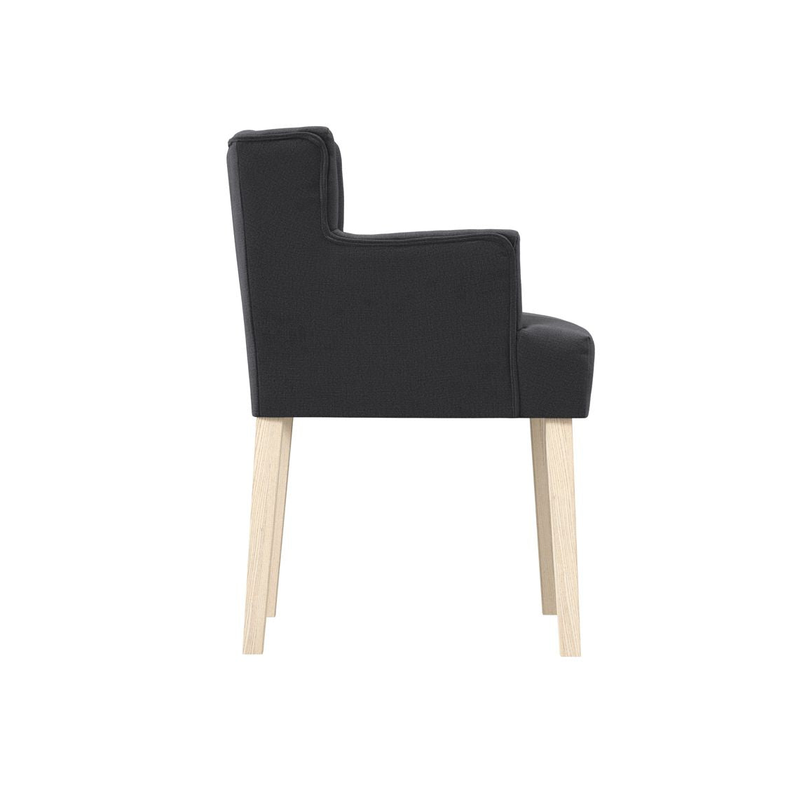 Shay Winged Dining Chair with Arms Anthracite